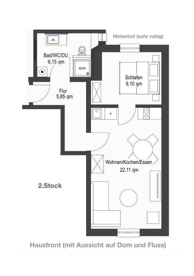 Ferienwohnung Dom- U. Regnitzblick Bamberg Zewnętrze zdjęcie